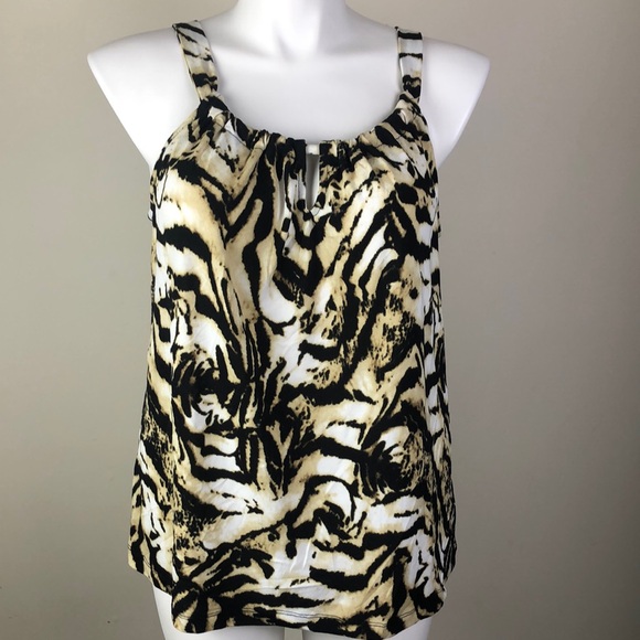 Philosophy Tops - Philosophy Animal Print Tank Scoop Neck
